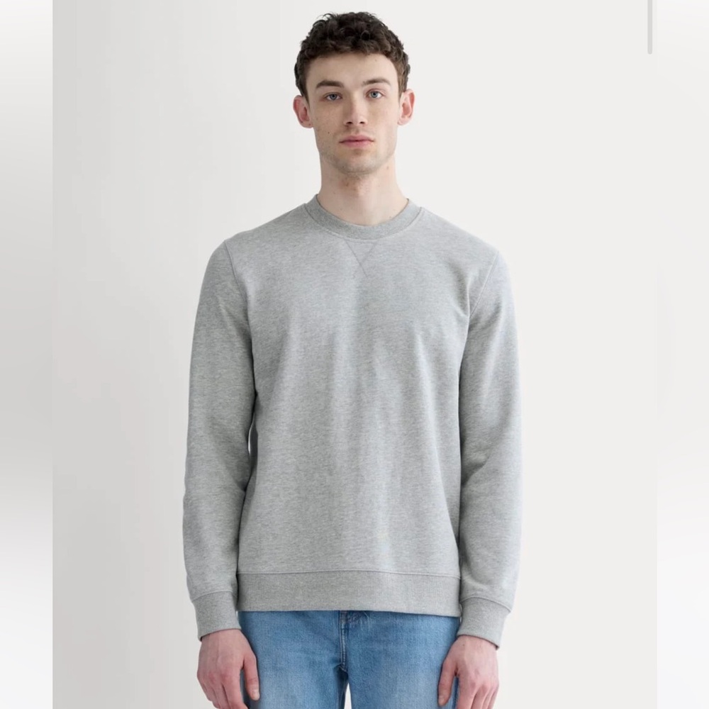 Everlane Men's Crewneck Sweater in Heather Gray